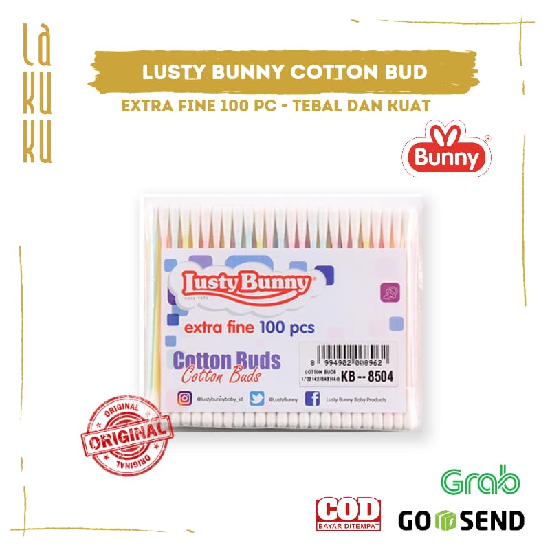 Lakuku - Lusty Bunny Cotton Bud extra fine 100 pc KB8504