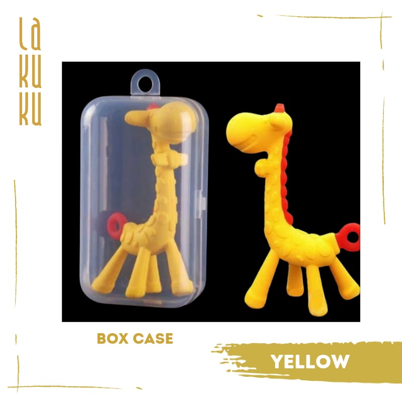 Lakuku - Giraffe Teether adalah salah satu gigitan bayi untuk usia 3 bulan keatas berbentuk jerapah.