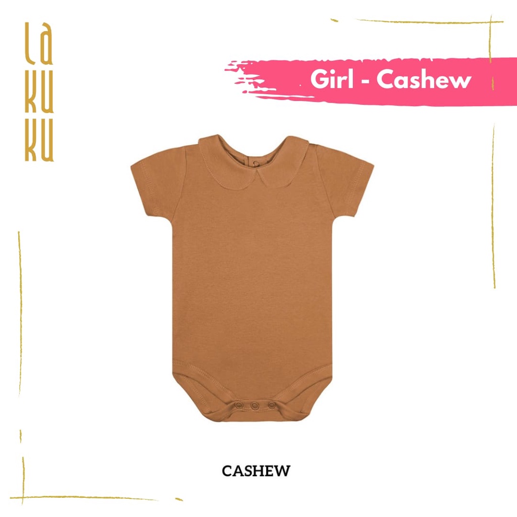 Lakuku - Little Palmerhaus Baby Bodysuit Boy & Girl Collar Newborn - 9 bulan Berkerah