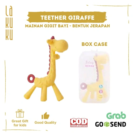 Image of Lakuku - Giraffe Teether adalah salah satu gigitan bayi untuk usia 3 bulan keatas berbentuk jerapah.