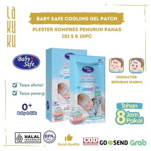 Lakuku - Baby Safe Cooling Gel Patch Sensor Berubah Warna Kompres Kepala Anak isi 5 dan 10