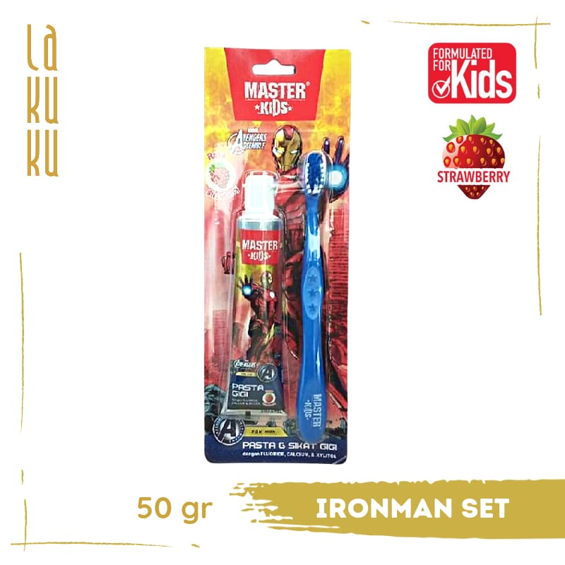 Lakuku - Master Kids Odol Pasta Gigi Superhero Fluoride Marvel