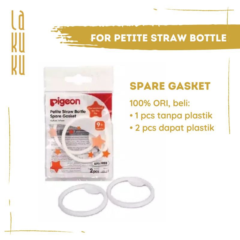Lakuku - Pigeon Magmag and Petite Straw Bottle Spare Part Gasket Spout and Straw
