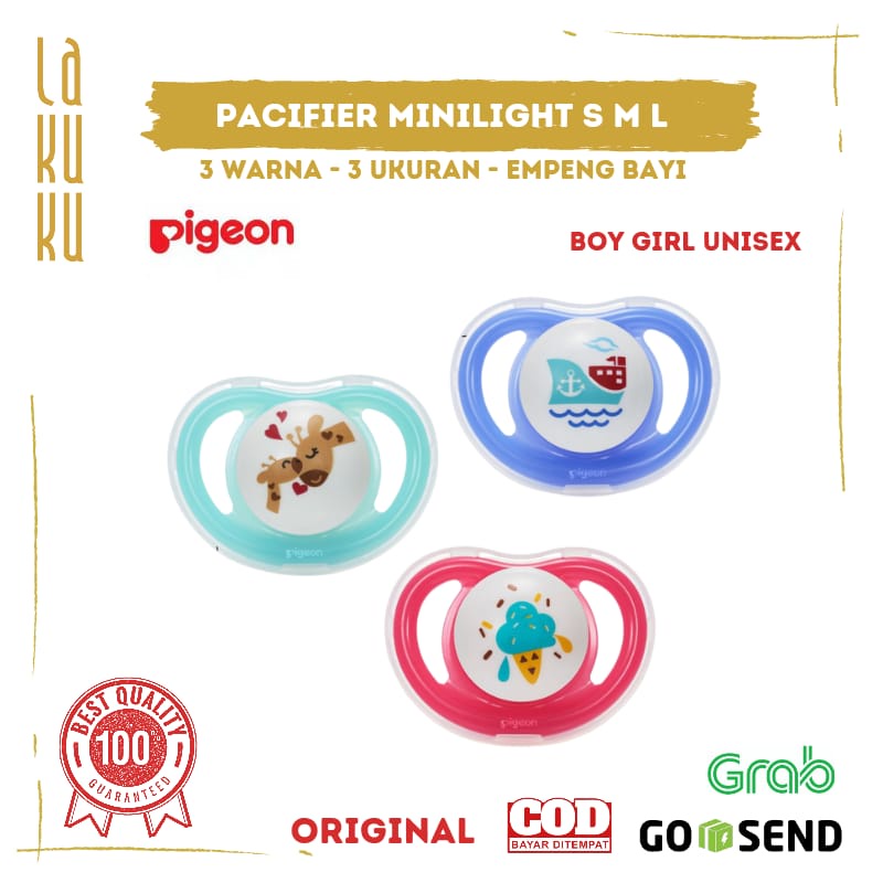 Lakuku - Pigeon Pacifier Empeng Anak Bayi Unisex S M L