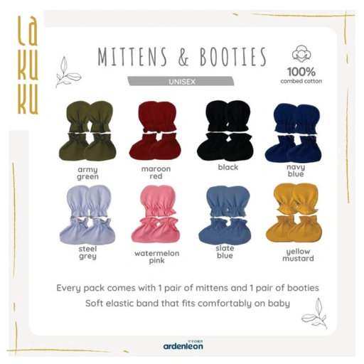 Lakuku - Ardenleon Unisex Mittens Booties Baby Sarung Tangan Kaki Bayi
