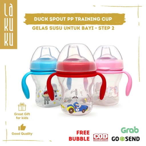 Image of Lakuku - Botol Minum Sippy Cup Duck Spout Training Cup Baby Step 2 PP