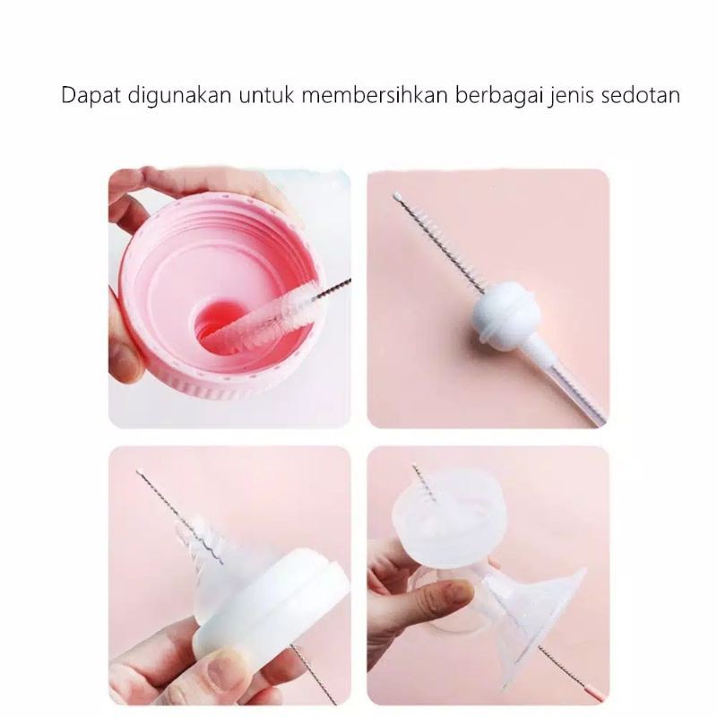 Lakuku - Sikat Botol dan Sedotan - Stainless Brush 17,5 cm atau 23 cm