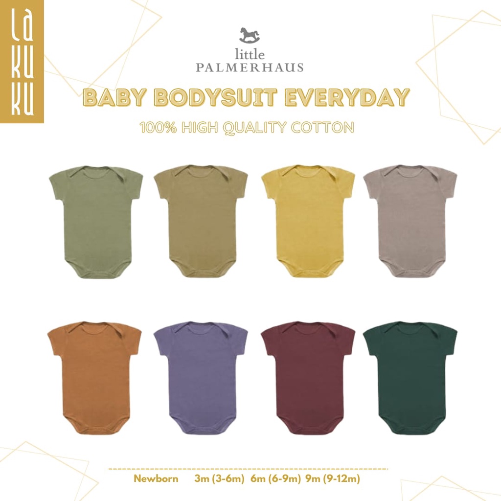Lakuku - Little Palmerhaus Baby Bodysuit Vol. 4.0 Newborn - 1 tahun everyday wear casual bayi anak unisex