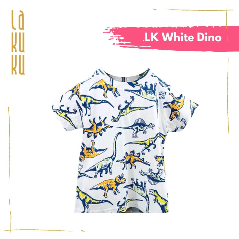 Lakuku - LK cozy is good Printed Tee Top Boy Atasan Baju Kaos Anak Laki 1-7 tahun cotton combed