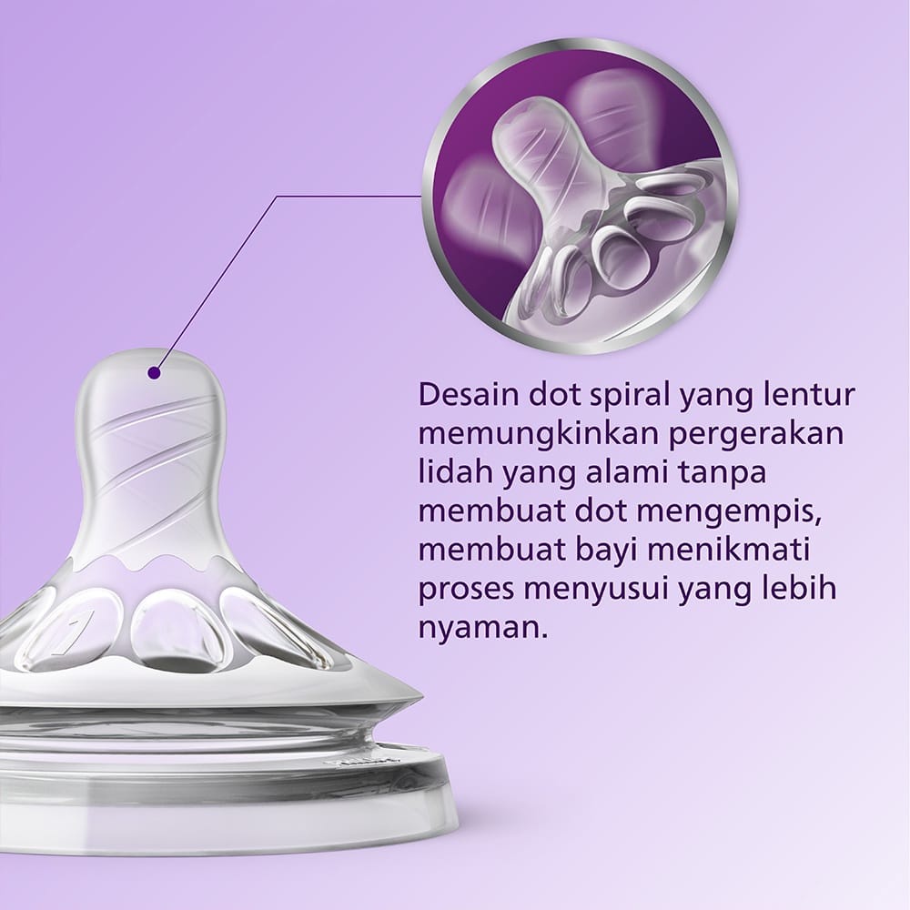 Lakuku - Avent Dot Teat Med Fast Flow Classic dan Natural 3m+ 6m+