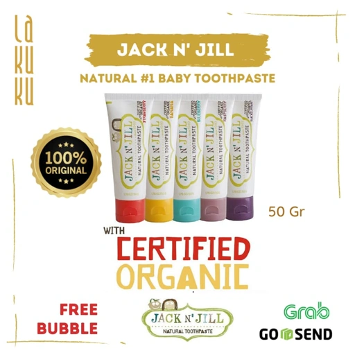 Image of Lakuku - Jack N' Jill Natural Baby Toodlers Organic Toothpaste Pasta Gigi Odol Anak