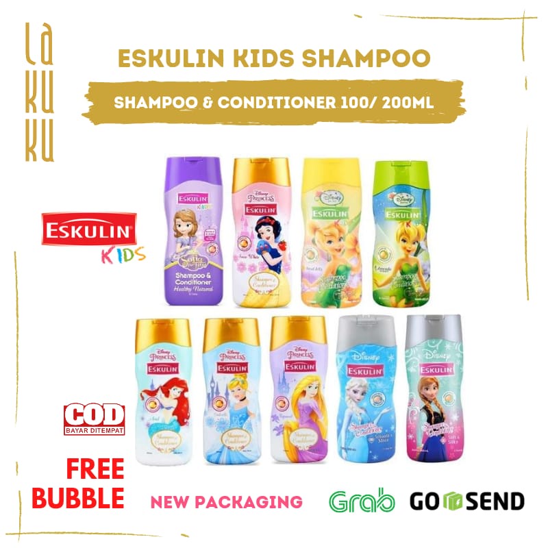 Lakuku - Eskulin Kids Shampoo and Conditioner 2 in 1 Disney Princess