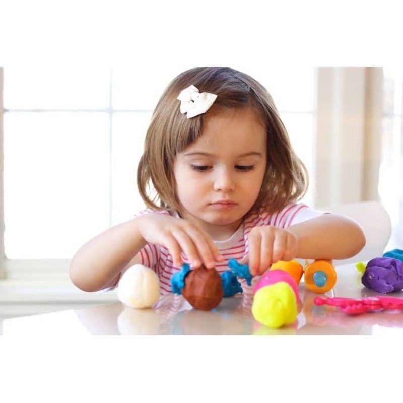 Lakuku - Super Light Clay Polymer Set 12 warna Mainan Sensorik Craft Anak