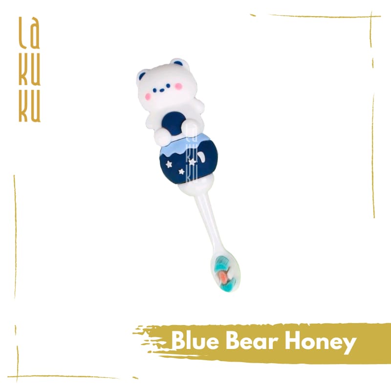 Lakuku - Sikat Gigi Anak Balita 1 tahun Lembut Soft Toothbrush model silikon boneka lucu