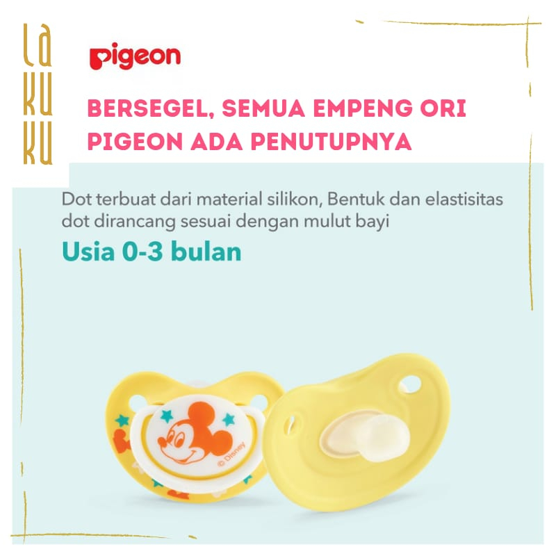 Lakuku - Pigeon Pacifier Empeng Anak Bayi Unisex S M L