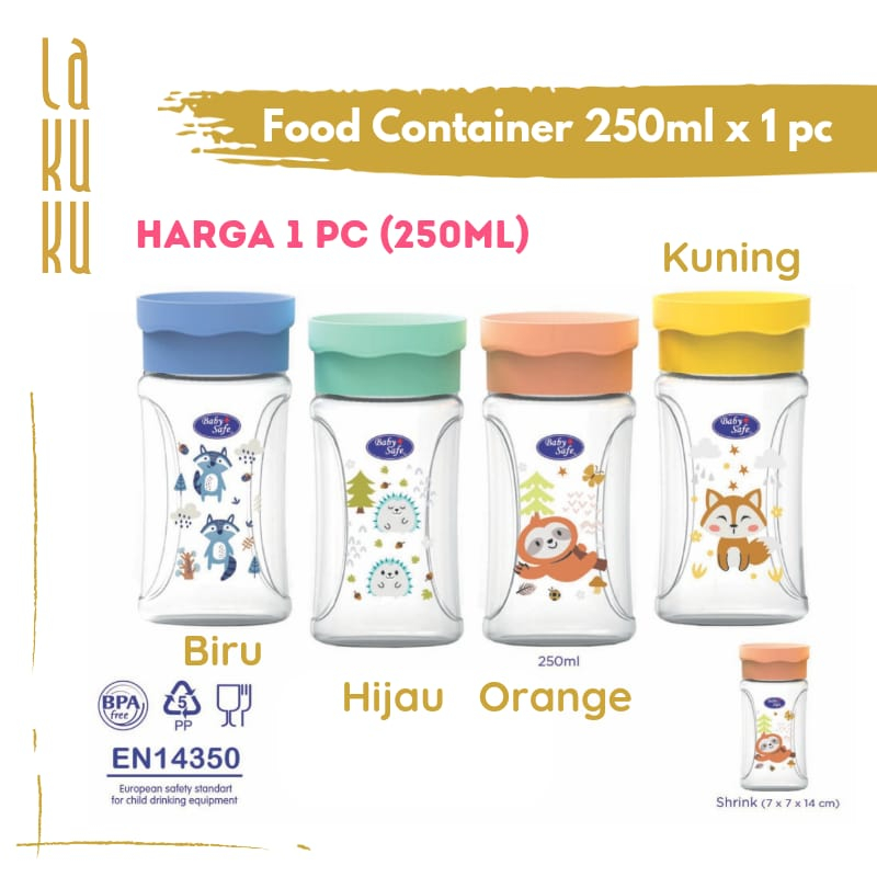 Lakuku - Multi food container Baby Safe isi 4 dan 8 AP011 AP009