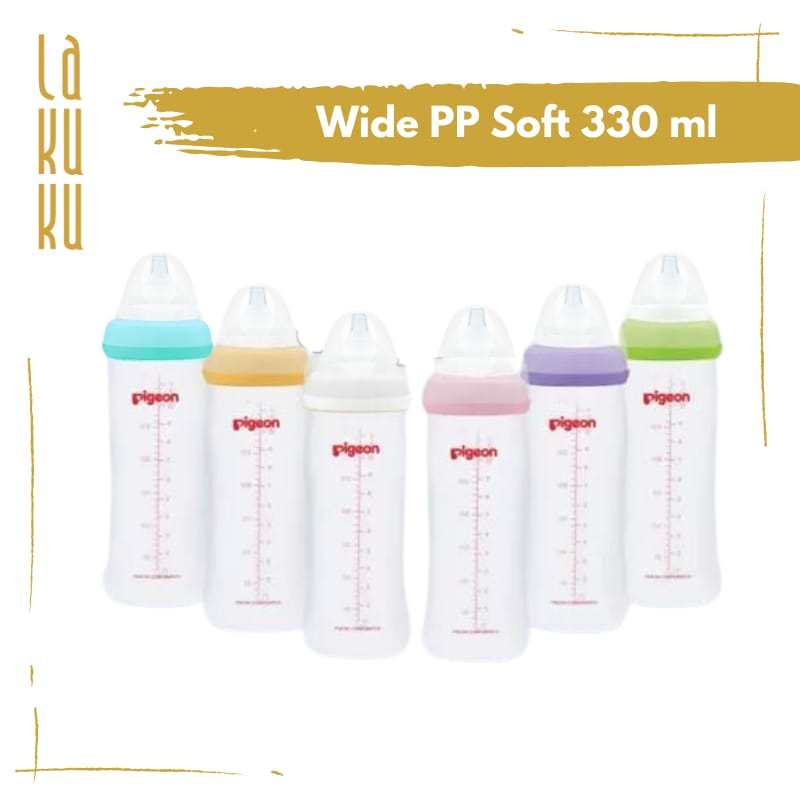 Lakuku - PIGEON Botol Susu PP Wide Neck Peristaltic plus nipple 160ml 240ml