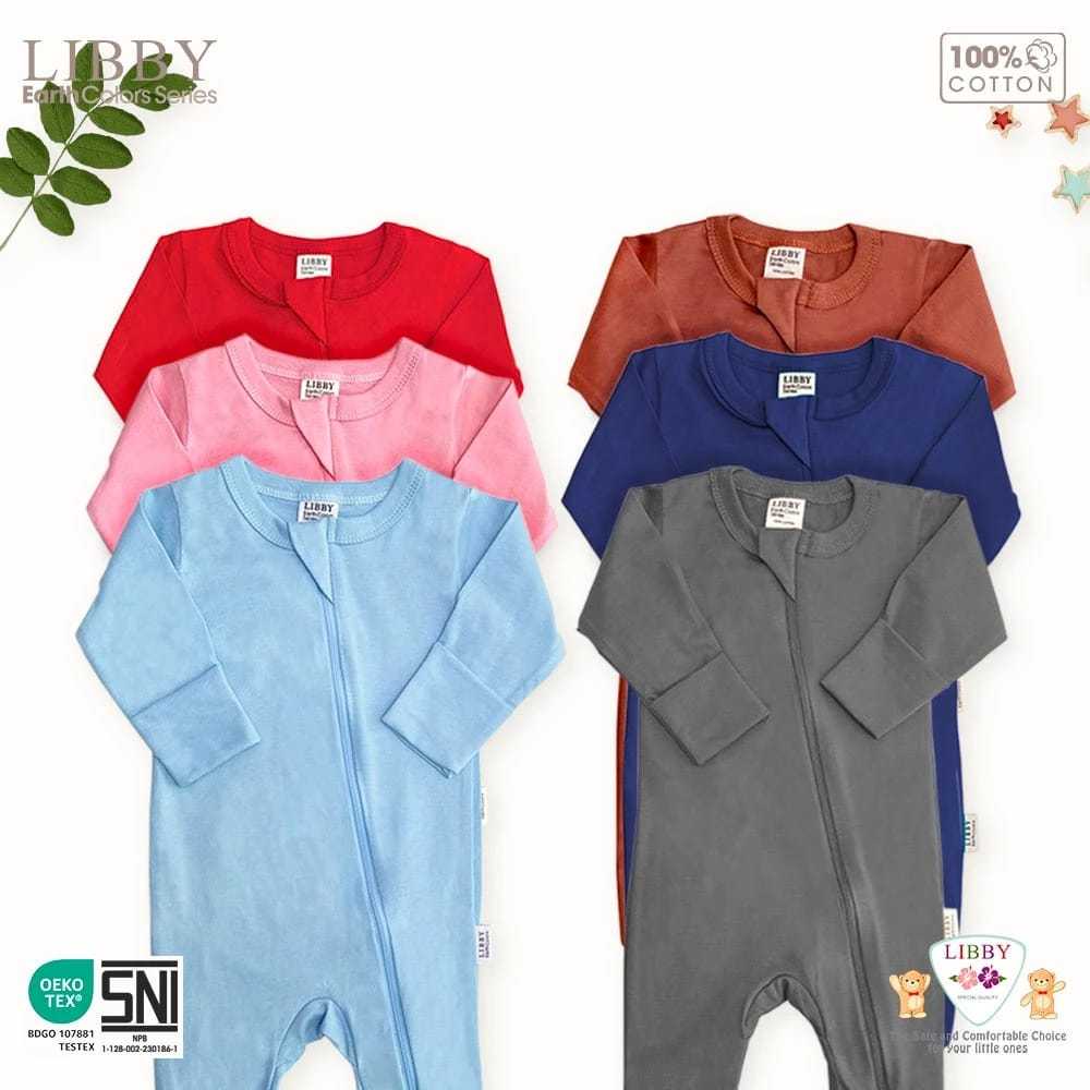 Lakuku - Libby Baby Zippy Suit Long Sleeves Resleting Lengan panjang celana panjang