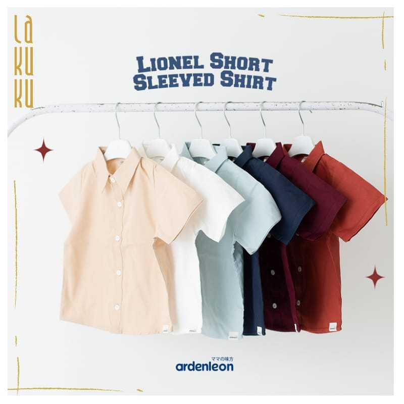 Lakuku - Ardenleon Lionel short sleeved shirt atasan baju kemeja anak bahan cotton twill