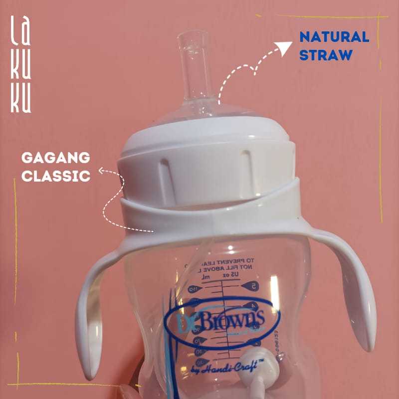Lakuku - Tambahan Sedotan Straw Cup pengganti dot Botol Susu Baby Wide Classic Natural Training Cup untuk berbagai merek