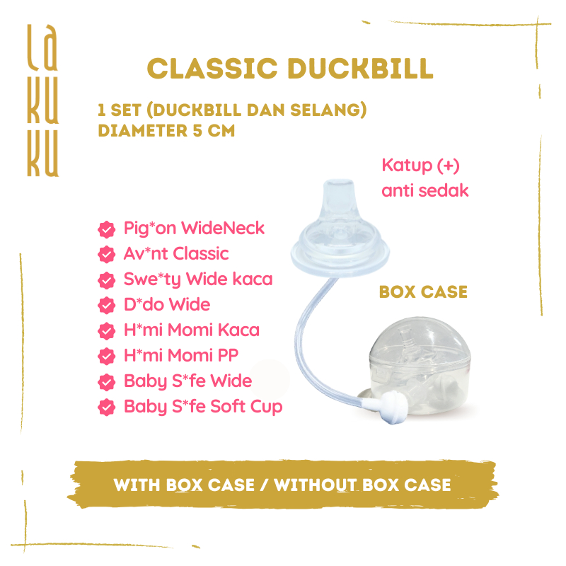 Lakuku - Tambahan Sedotan Straw Cup pengganti dot Botol Susu Baby Wide Classic Natural Training Cup untuk berbagai merek
