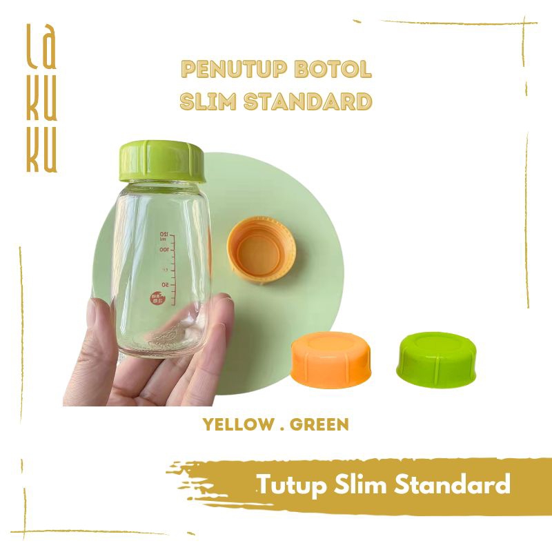 Lakuku - Screw Cap Nipple Cover Ring dan Penutup botol susu Wideneck PP 160ml 240ml