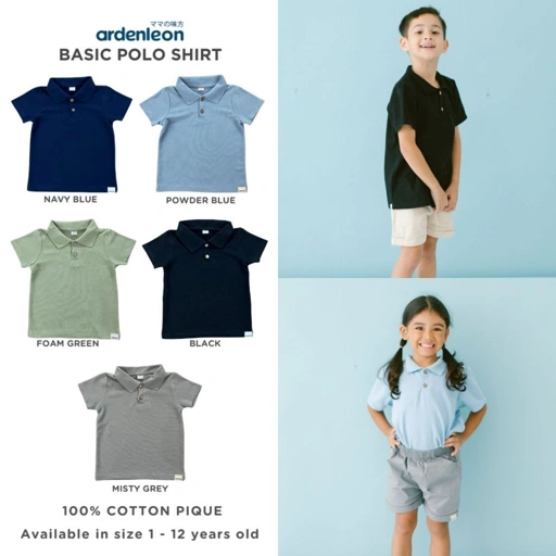 Image of Lakuku - Ardenleon Basic Polo Shirt Baju Atasan Anak Unisex