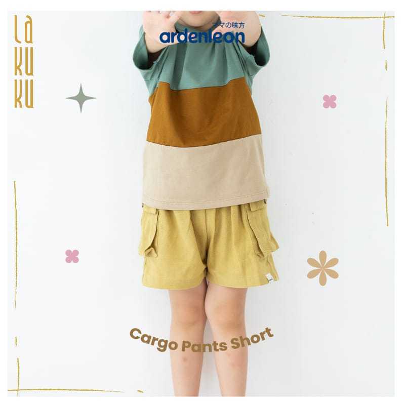 Lakuku - Ardenleon Cargo pants Short Celana pendek bahan cotton ramie berkantong
