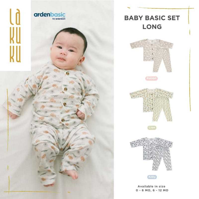 Lakuku - Ardenleon Baby basic set and Kid Piyama Setelan Baju Celana Panjang Tidur Katun motif