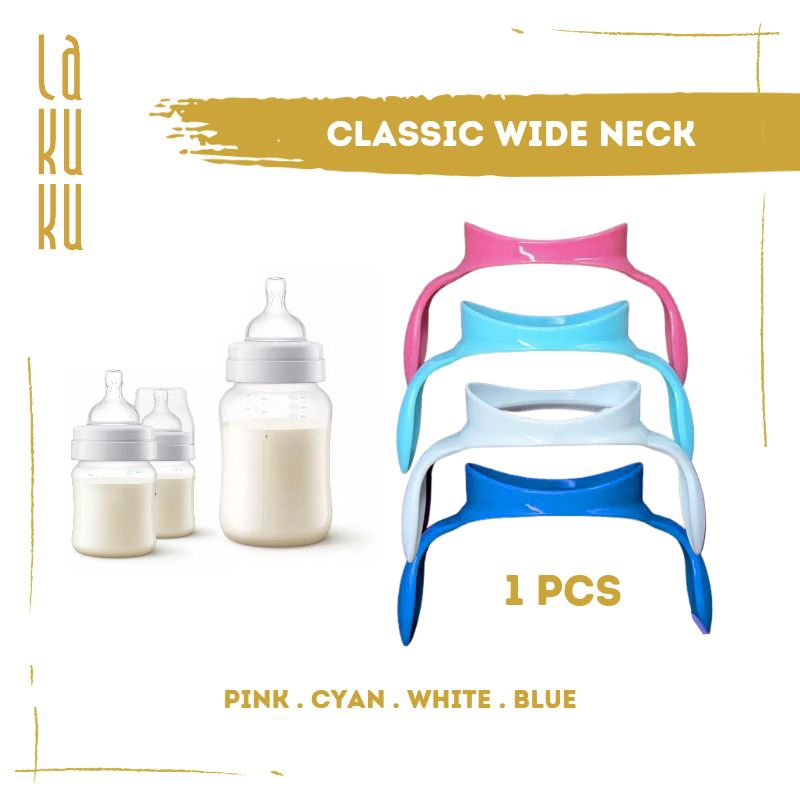 Lakuku - Bottle Handle Gagang Botol Susu Pegangan Botol Natural dan Classic Wide