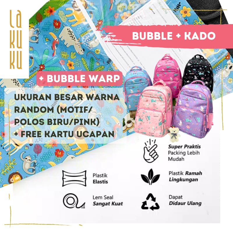 Lakuku - Tas Ransel Anak Sekolah SD SMP School Bag Ombre Lol Love Cantik