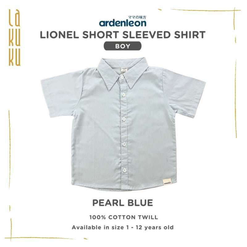 Lakuku - Ardenleon Lionel short sleeved shirt atasan baju kemeja anak bahan cotton twill
