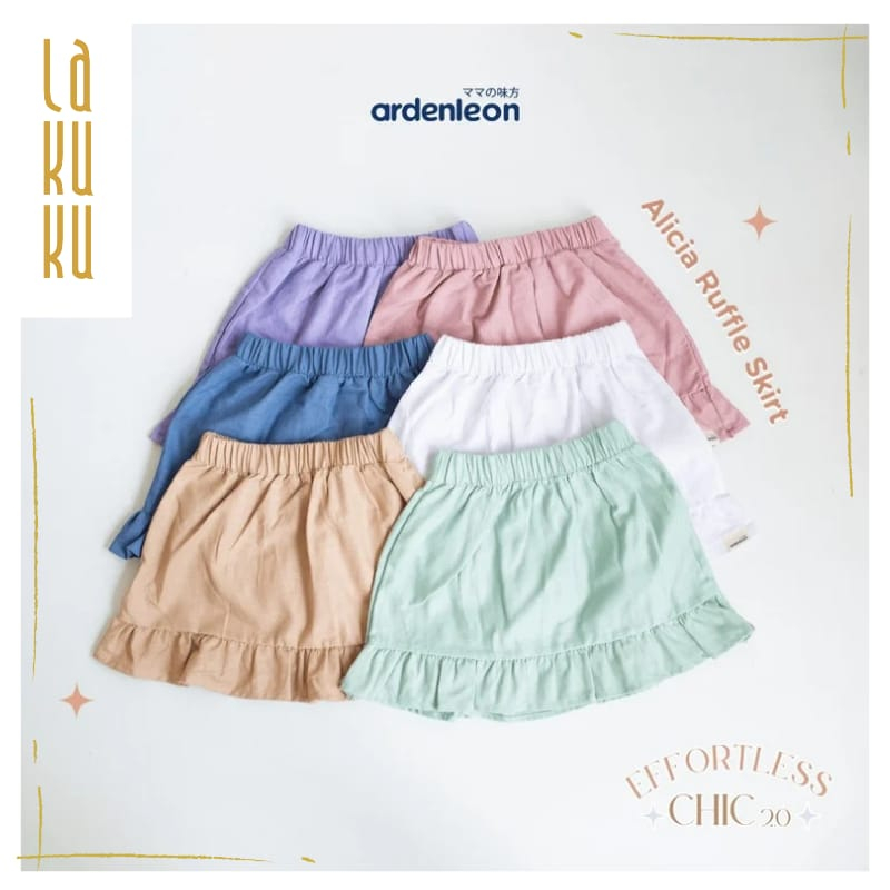 Lakuku - Ardenleon Alicia Ruffle Skirt Rok Bawahan Anak perempuan