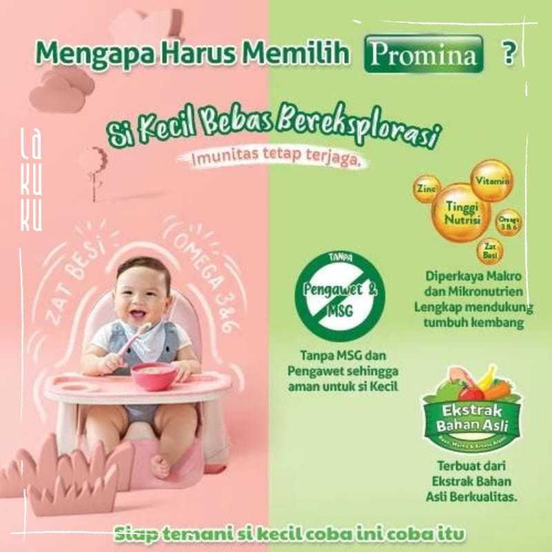 Lakuku - Promina Makanan dan Cemilan sehat Bayi Mpasi Crunchies dan Mie Batita