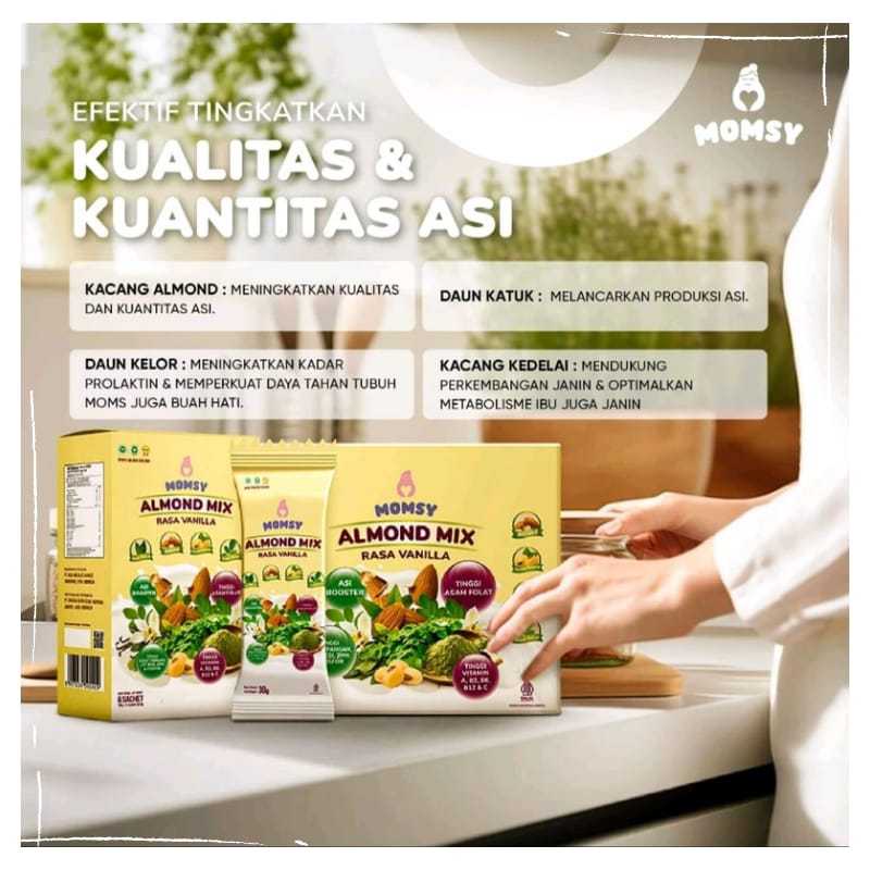 Lakuku - Momsy asi booster pelancar asi ibu dan minuman almon mix