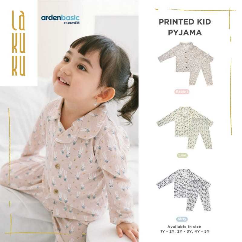Lakuku - Ardenleon Baby basic set and Kid Piyama Setelan Baju Celana Panjang Tidur Katun motif