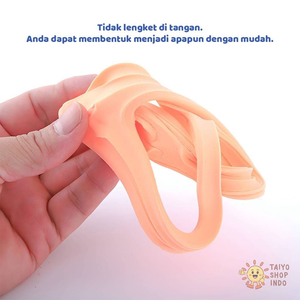 Lakuku - Super Light Clay Polymer Set 12 warna Mainan Sensorik Craft Anak