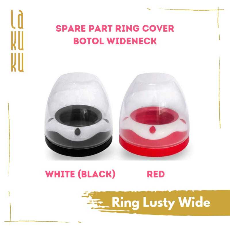 Lakuku - Screw Cap Nipple Cover Ring dan Penutup botol susu Wideneck PP 160ml 240ml