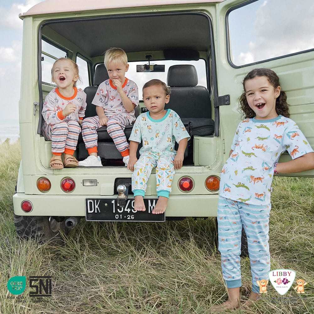 Lakuku - Setelan Libby Baby Baju Celana Panjang Kaos Oblong 4y sampai 10y