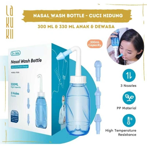 Image of Lakuku - Dr. Isla Nasal Washer Botol Cuci Hidung Anak dan Dewasa waterpulse 300ml