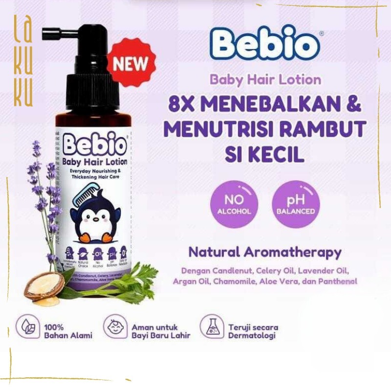 Lakuku - Bebio Sabun dan Lotion Perawatan Rambut Bayi dan Anak