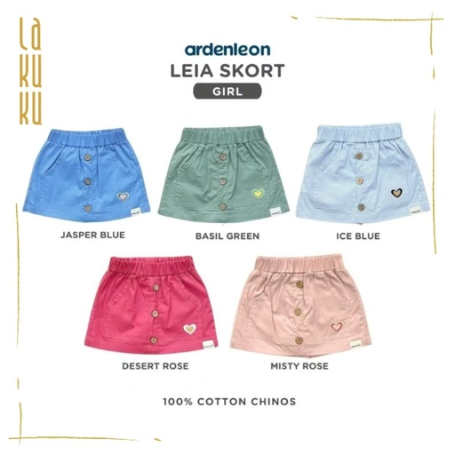 Image of Lakuku - Ardenleon Leia Skort Rok Celana Bawahan Anak Perempuan Cotton Chinos
