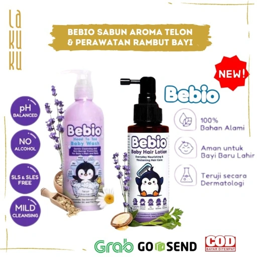 Image of Lakuku - Bebio Sabun dan Lotion Perawatan Rambut Bayi dan Anak