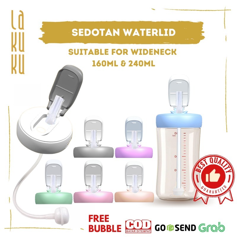 Lakuku - Spare Part Kepala Sedotan Waterlid untuk Botol Susu Dot Wide Neck