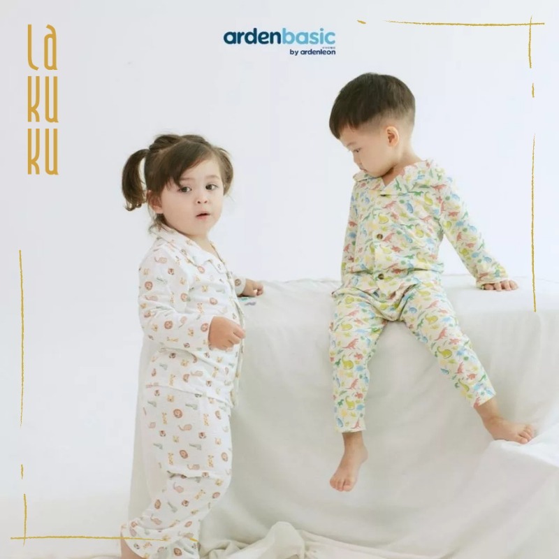 Lakuku - Ardenleon Baby basic set and Kid Piyama Setelan Baju Celana Panjang Tidur Katun motif