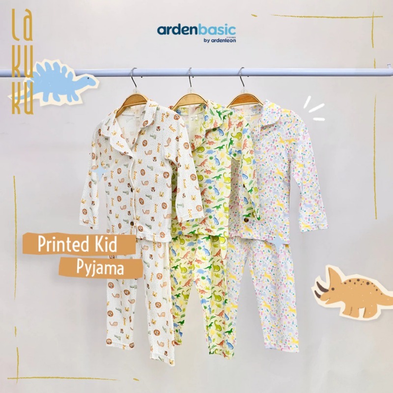 Lakuku - Ardenleon Baby basic set and Kid Piyama Setelan Baju Celana Panjang Tidur Katun motif