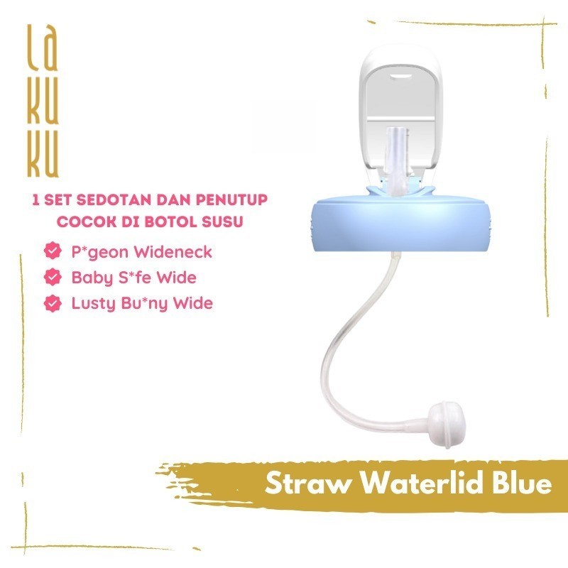 Lakuku - Spare Part Kepala Sedotan Waterlid untuk Botol Susu Dot Wide Neck