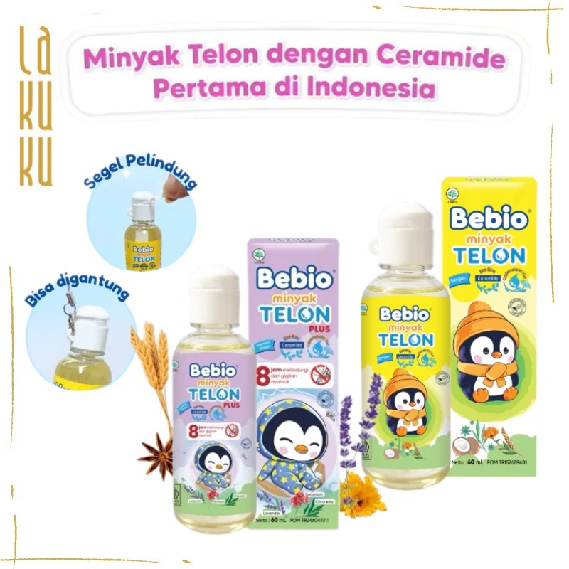 Lakuku - Bebio Minyak Telon Ceramide Plus 60ml