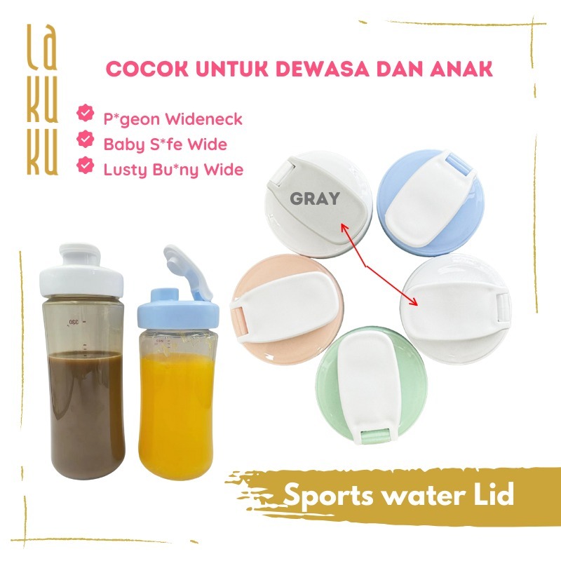 Lakuku - Screw Cap Nipple Cover Ring dan Penutup botol susu Wideneck PP 160ml 240ml