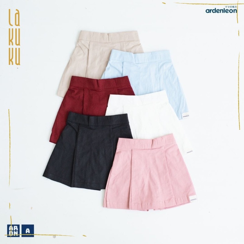 Lakuku - Ardenleon pleated skort Rok Bawahan Anak Perempuan